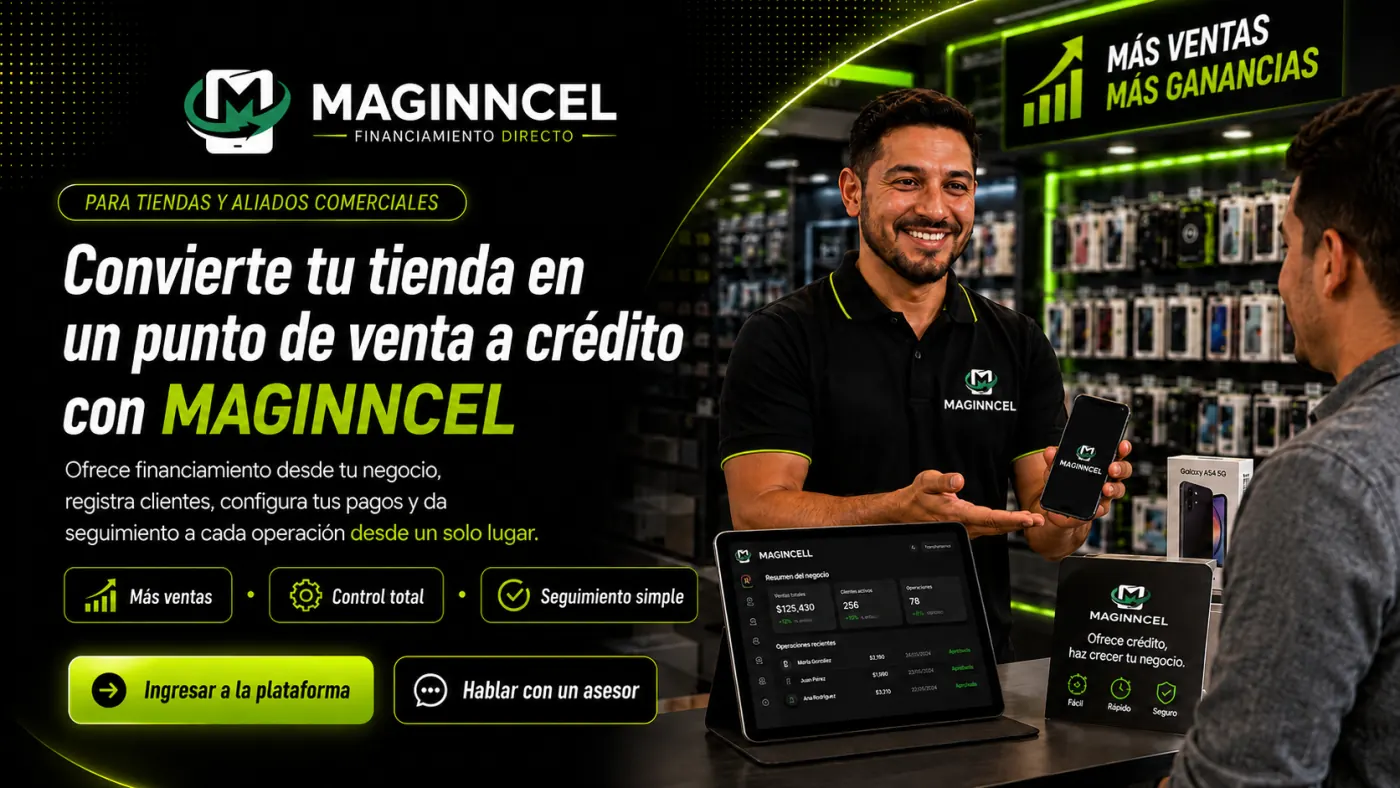 Plataforma MAGINNCEL para tiendas y aliados comerciales