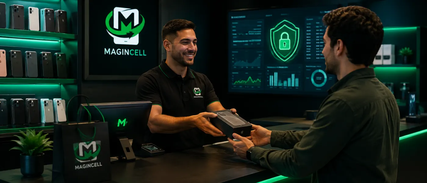 Entrega segura de equipos en una tienda MAGINNCEL